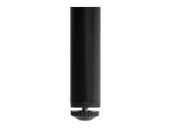 Taburete de bar MCW-O21 (set de 2), antracita, cojín gris oscuro