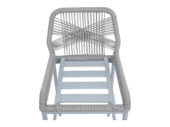 Taburete de bar MCW-O21 (set de 2), gris claro, cojín gris claro