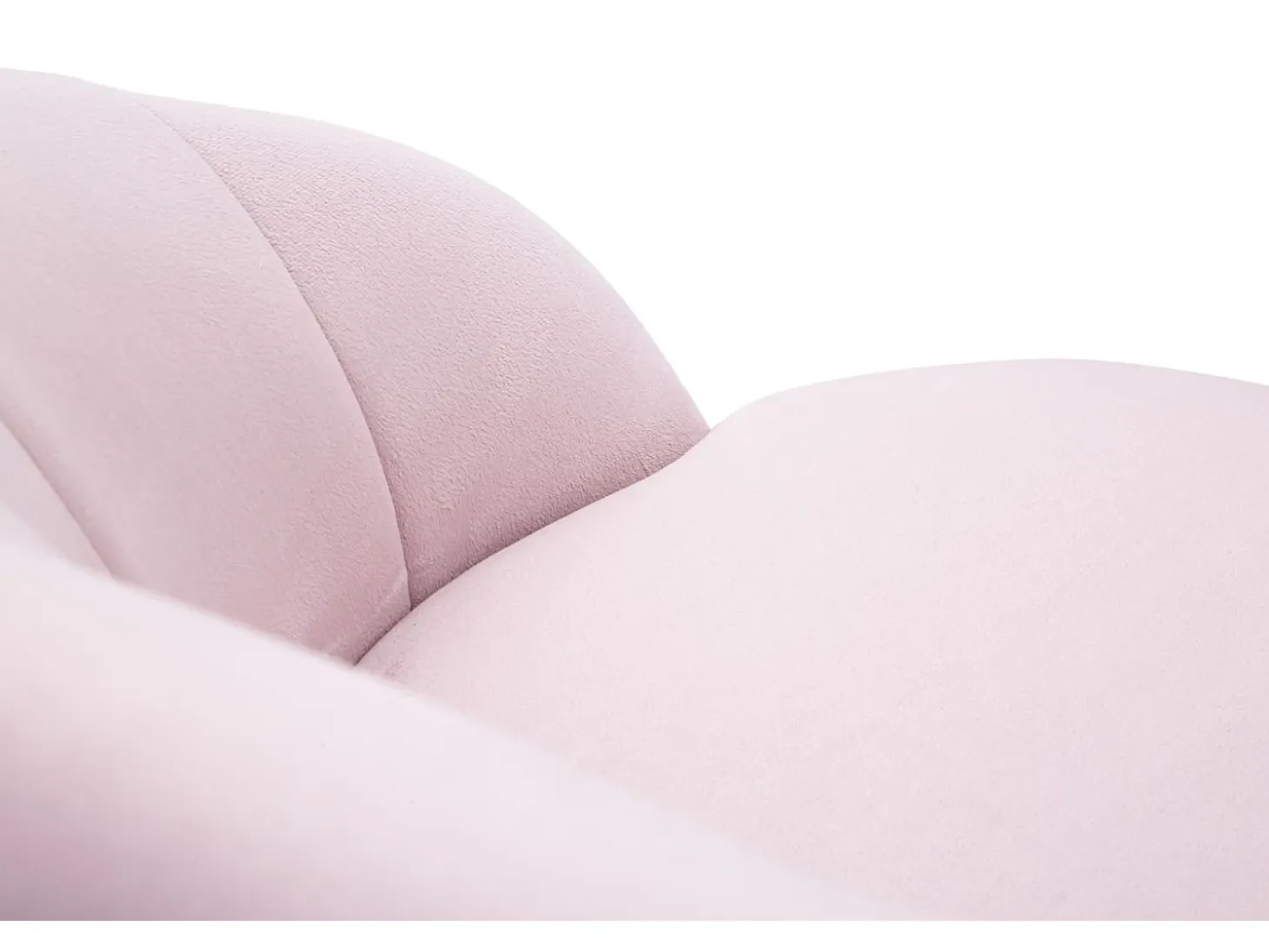 Taburete de bar para cocina en terciopelo con patas de madera negras y doradas h80cm Prague - Rosa