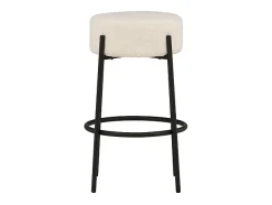 Taburete de bar Tucson altura 70cm, color blanco.