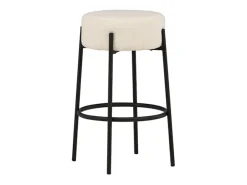 Taburete de bar Tucson altura 70cm, color blanco.