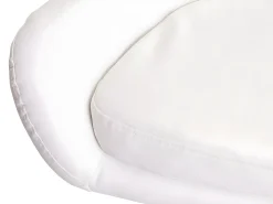 Taburete de bar Vaasa T381, imitación de cuero, blanco