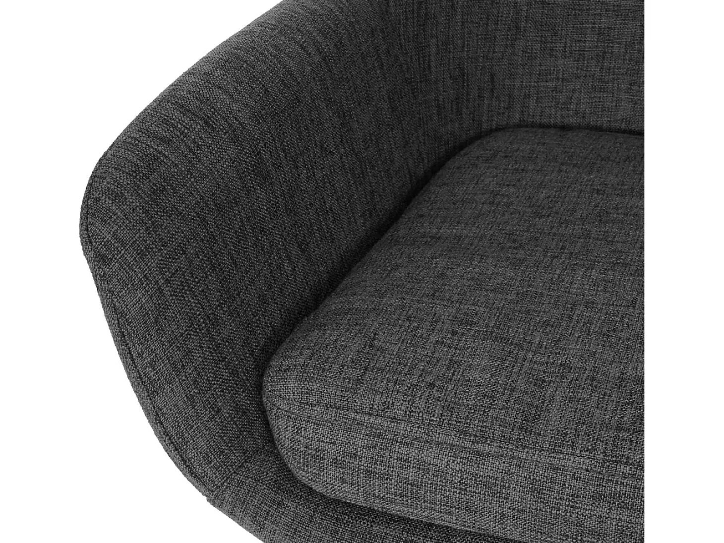 Taburete de bar Vaasa T381, textil, gris oscuro
