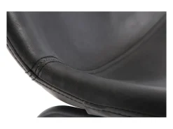 Taburete de bar vintage PU negro 73cm lote de 2 NEW ROCK
