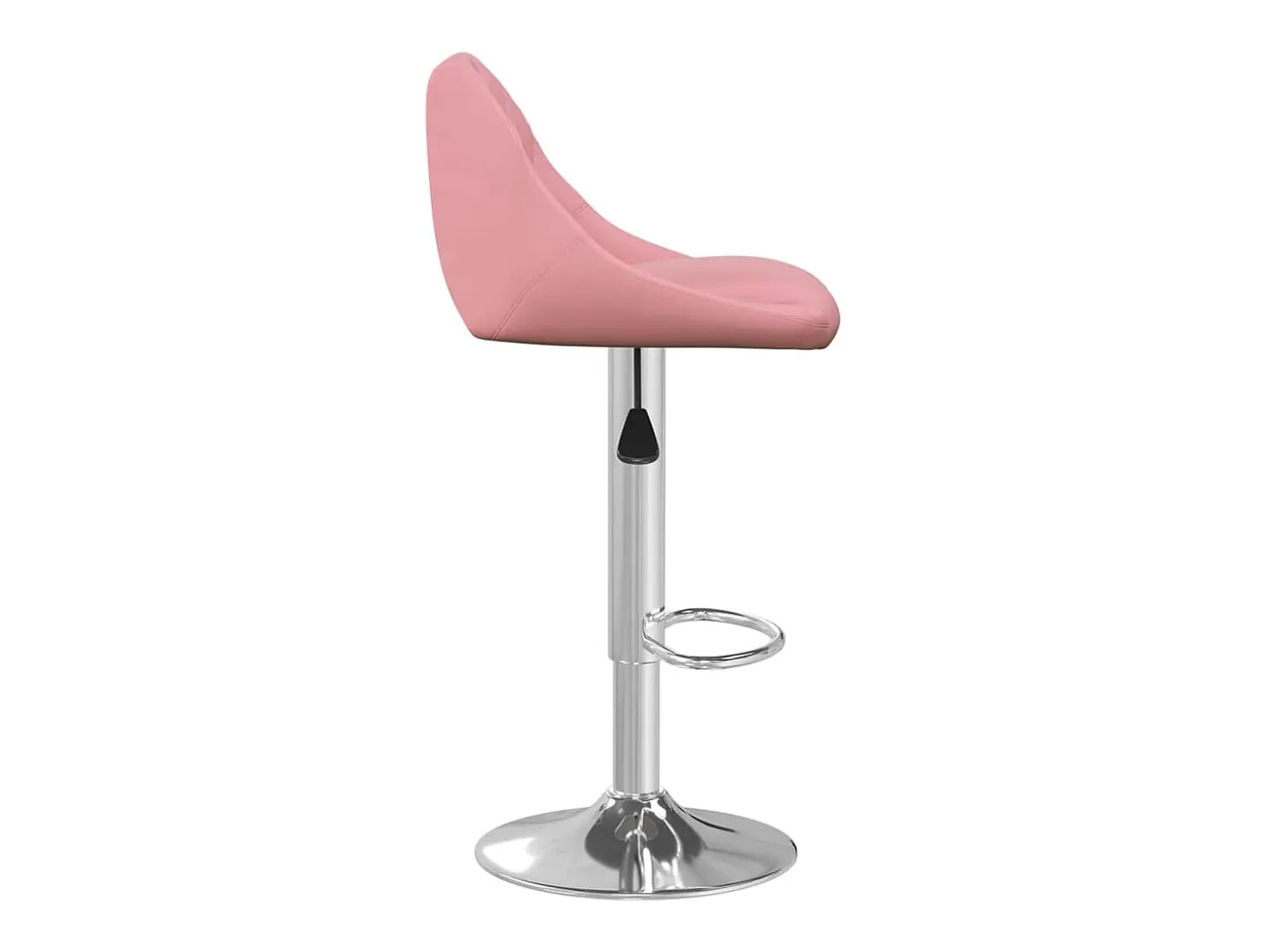 Taburete de cocina 2 unidades de terciopelo rosa