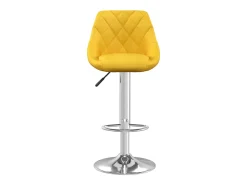 Taburete de cocina 2 unidades terciopelo amarillo mostaza
