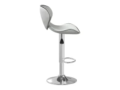 Taburete de cocina cuero sintético blanco