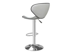 Taburete de cocina cuero sintético blanco