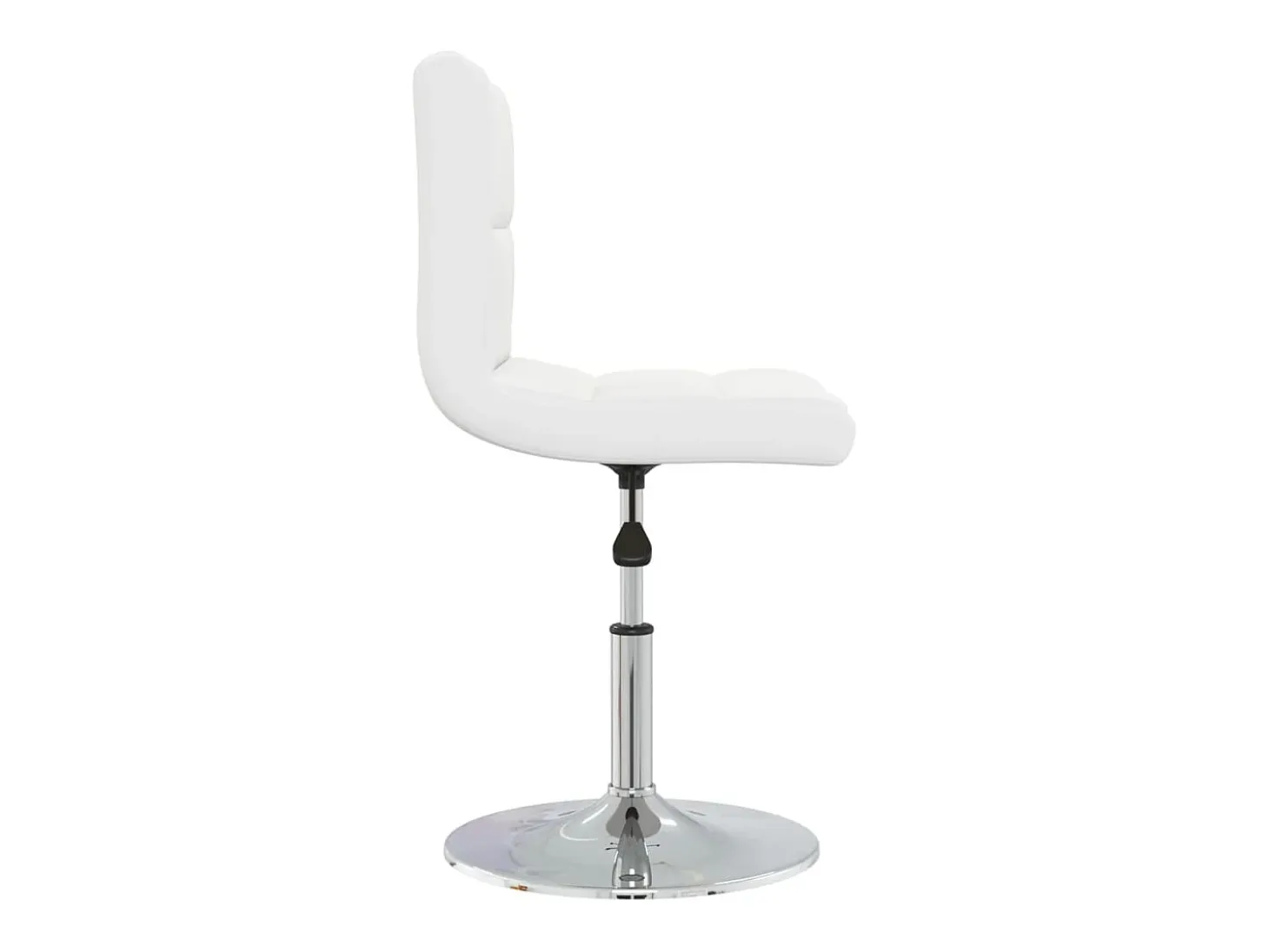 Taburete de cocina cuero sintético blanco
