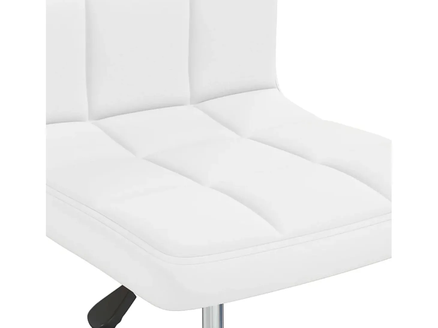 Taburete de cocina cuero sintético blanco
