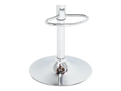 Taburete de cocina cuero sintético negro