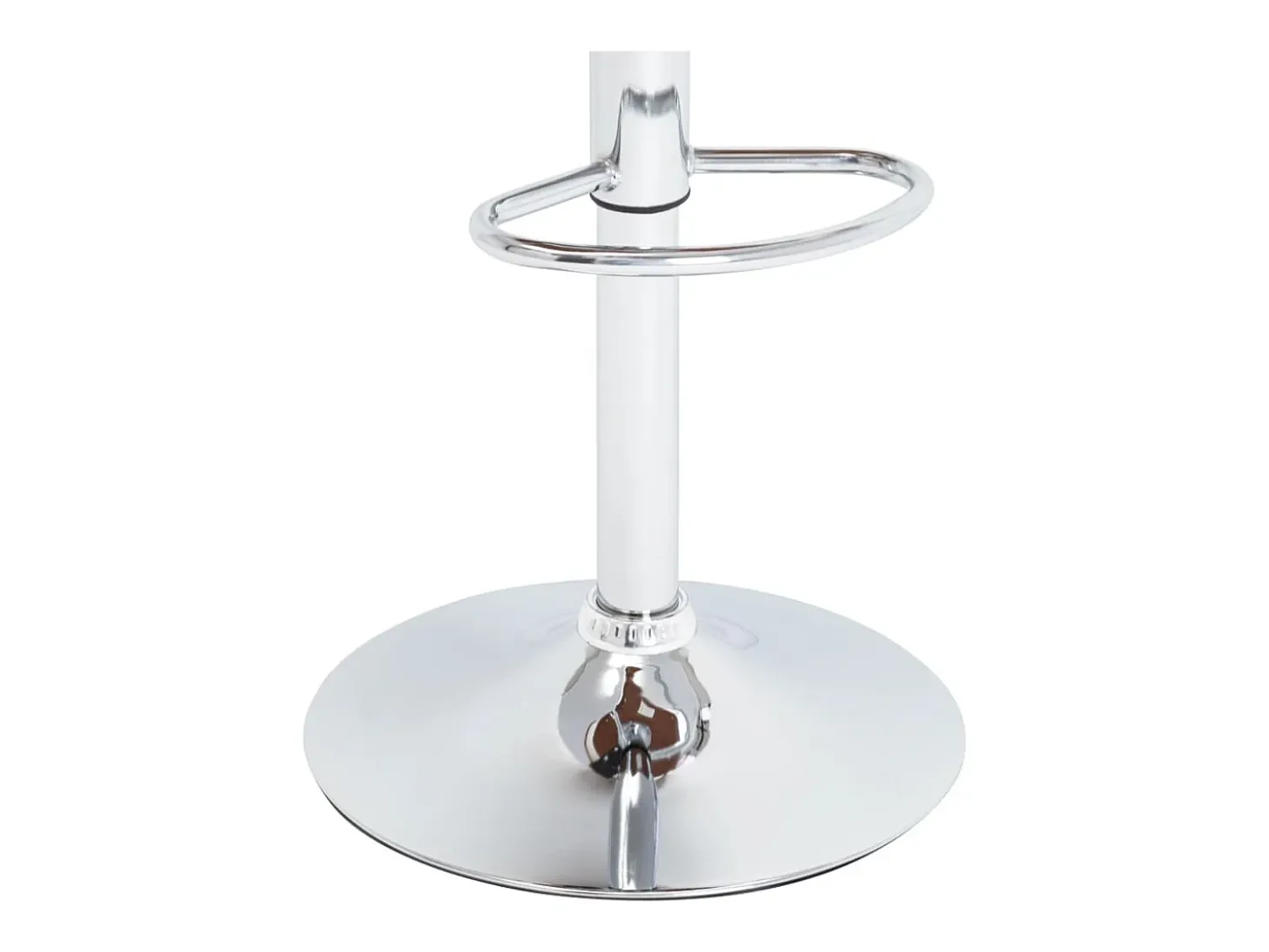 Taburete de cocina cuero sintético negro