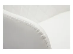 Taburete de cocina de madera clara y blanco 65 cm LUCIEN