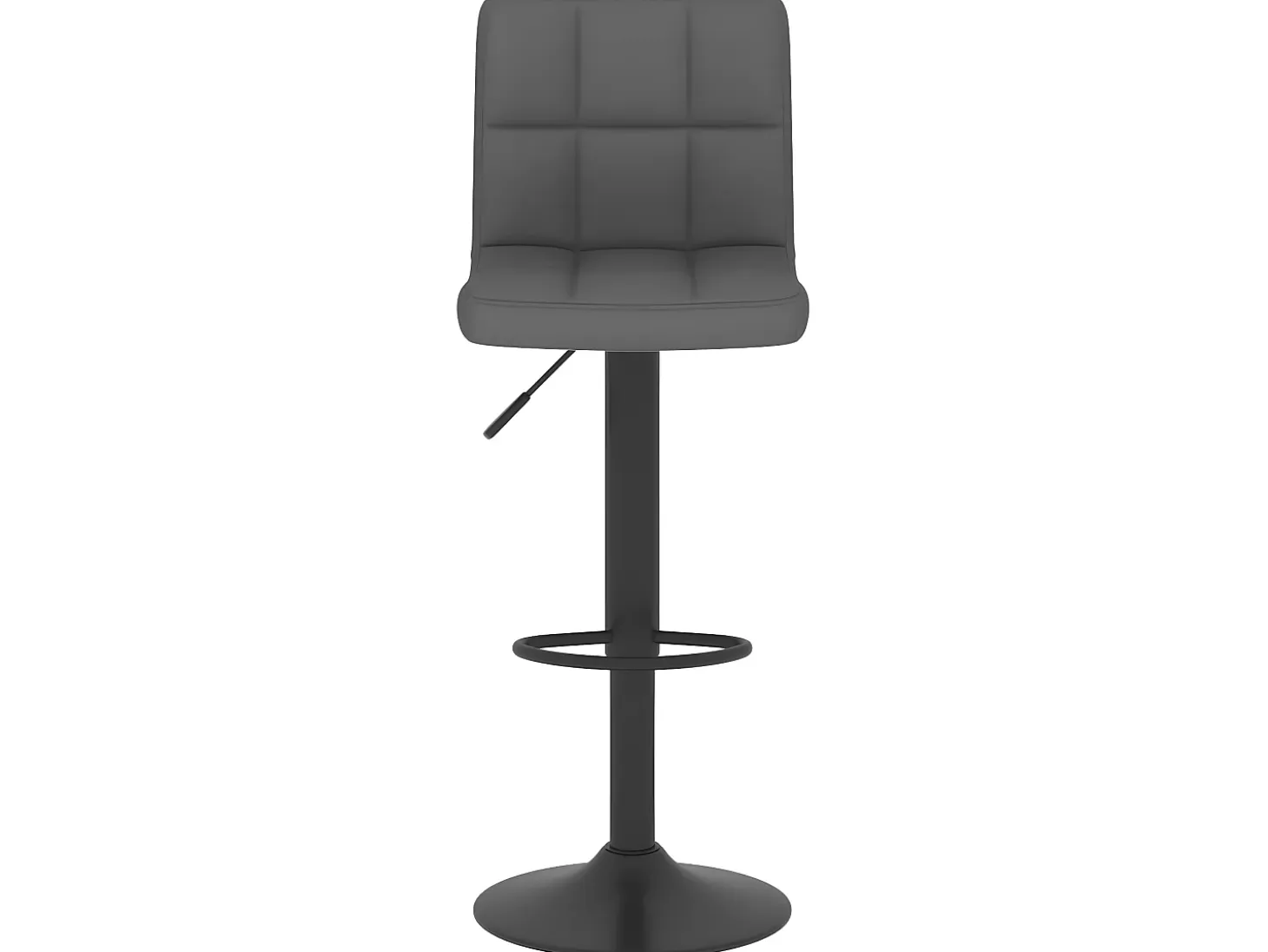 Taburete de cocina de tela gris oscuro ES42721