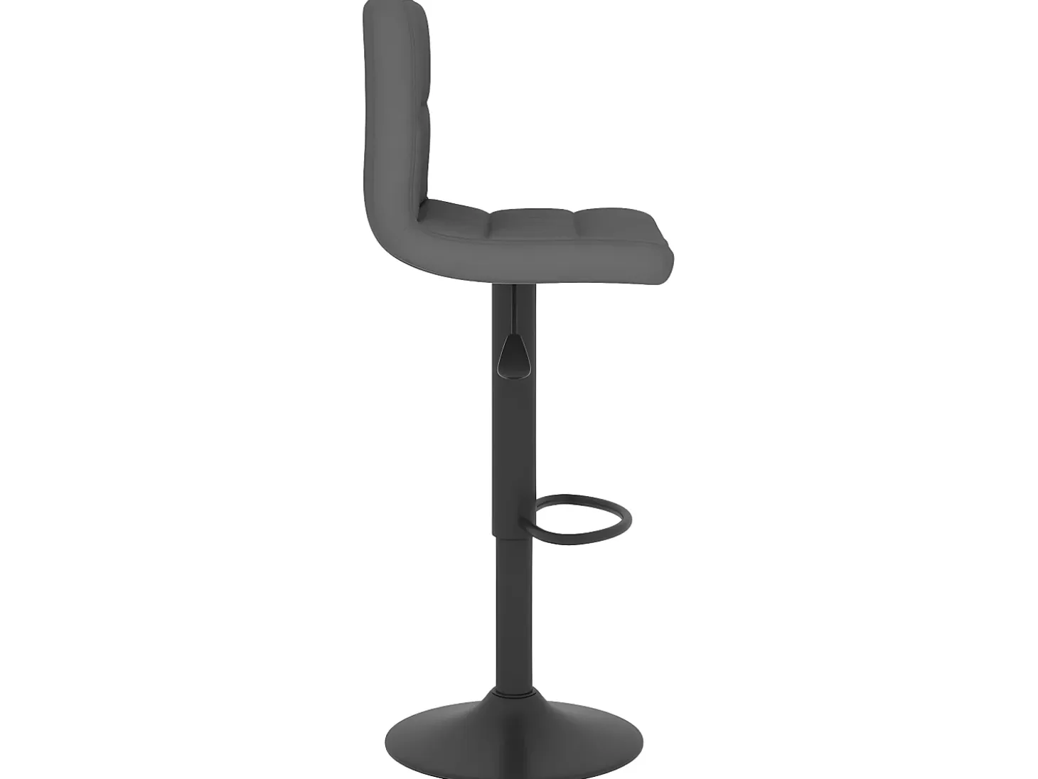 Taburete de cocina de tela gris oscuro ES42721