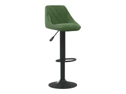 Taburete de cocina de terciopelo verde oscuro