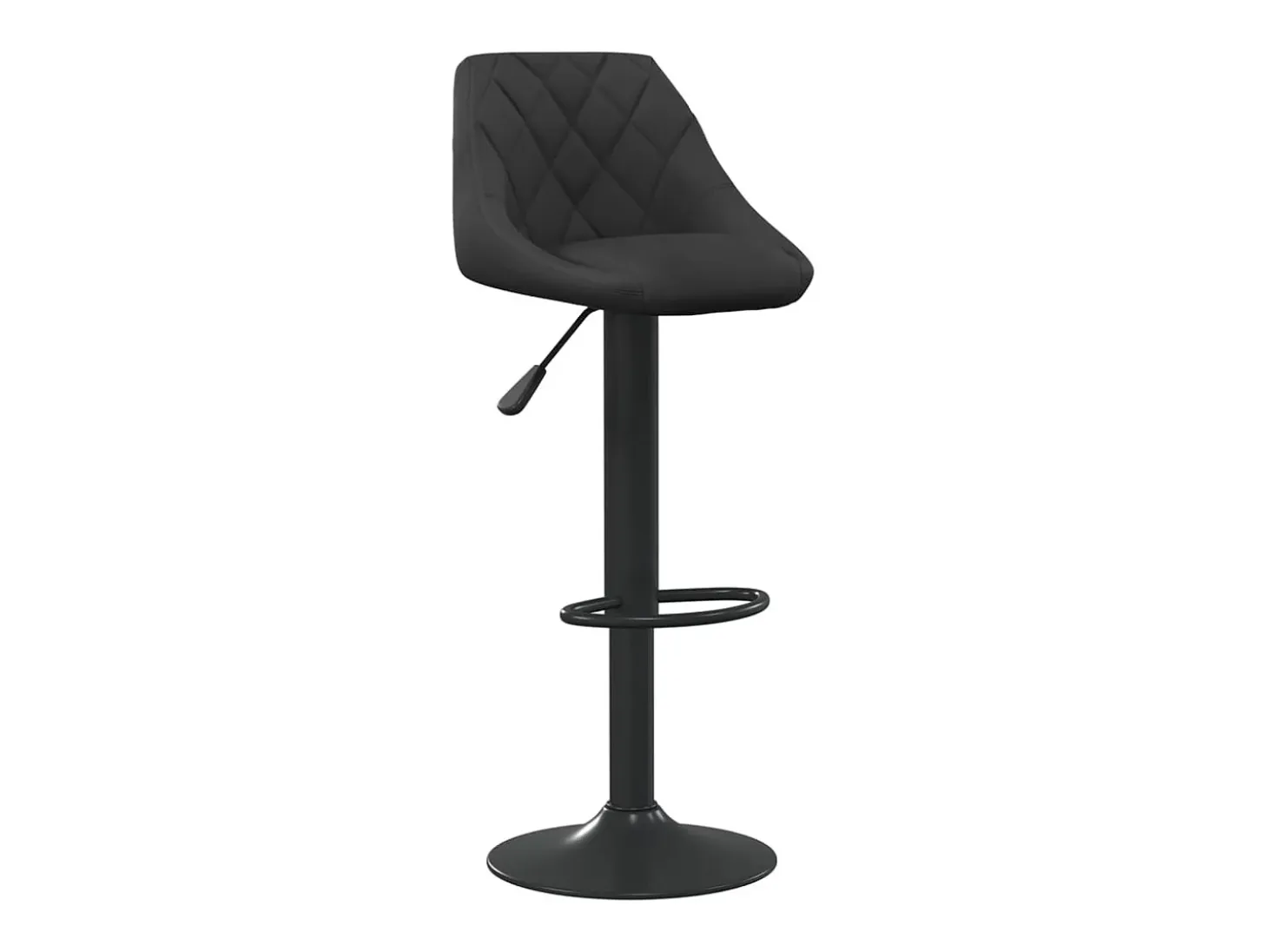 Taburete de cocina de terciopelo negro