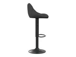 Taburete de cocina de terciopelo negro