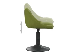 Taburete de cocina de terciopelo verde claro