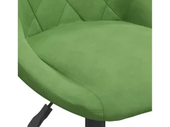 Taburete de cocina de terciopelo verde claro