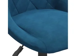 Taburete de cocina de terciopelo azul