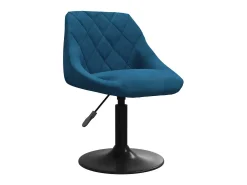 Taburete de cocina de terciopelo azul