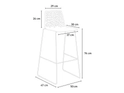 Taburete de Cocina Grand Soleil 74cm Design Spider Slitta - Verde Anís