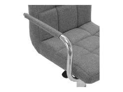 Taburete de cocina tela gris claro