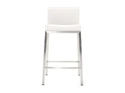 Taburete diseño 66cm blanco lote de 2 EPSILON