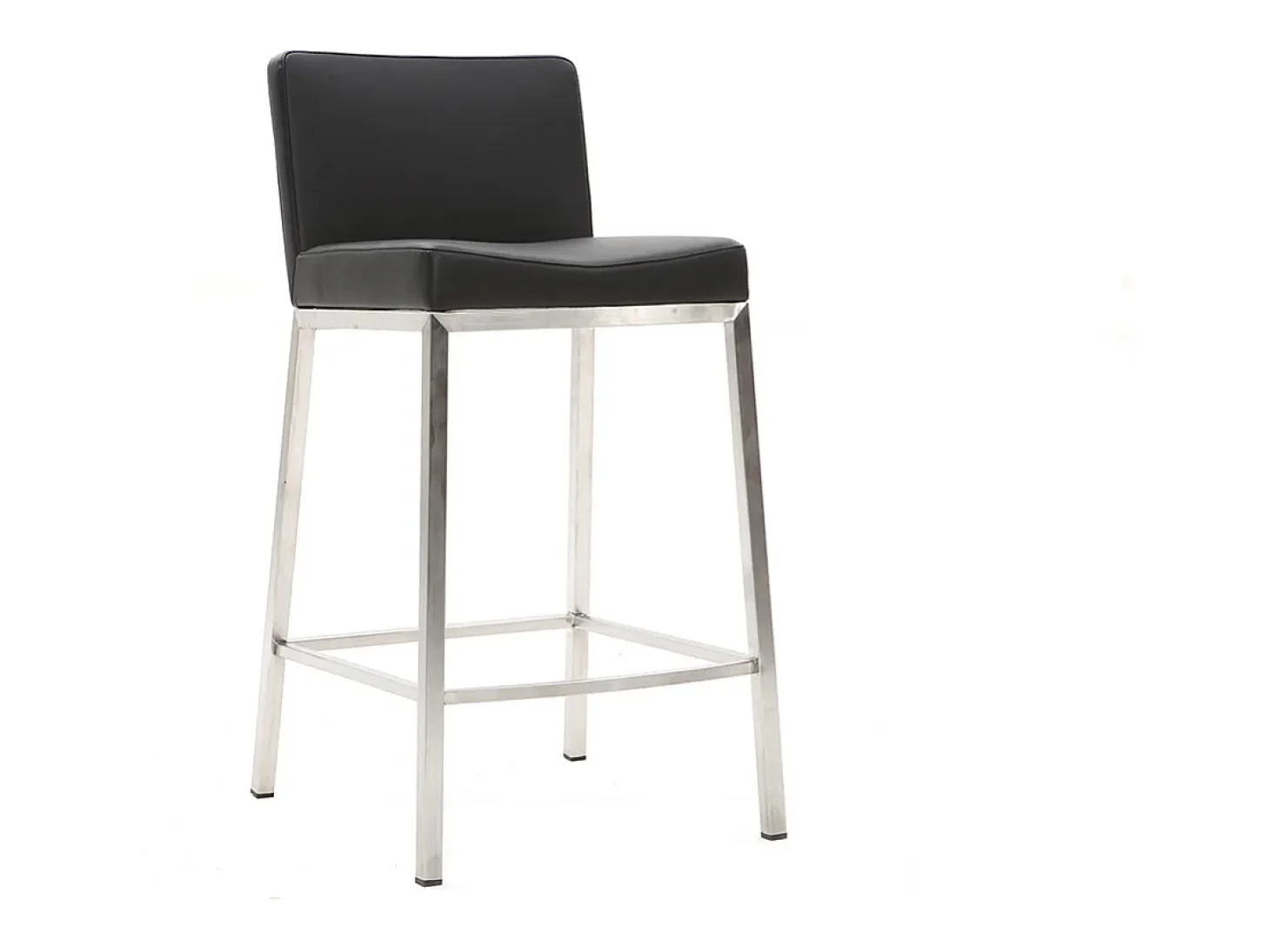 Taburete diseño 66cm negro lote de 2 EPSILON