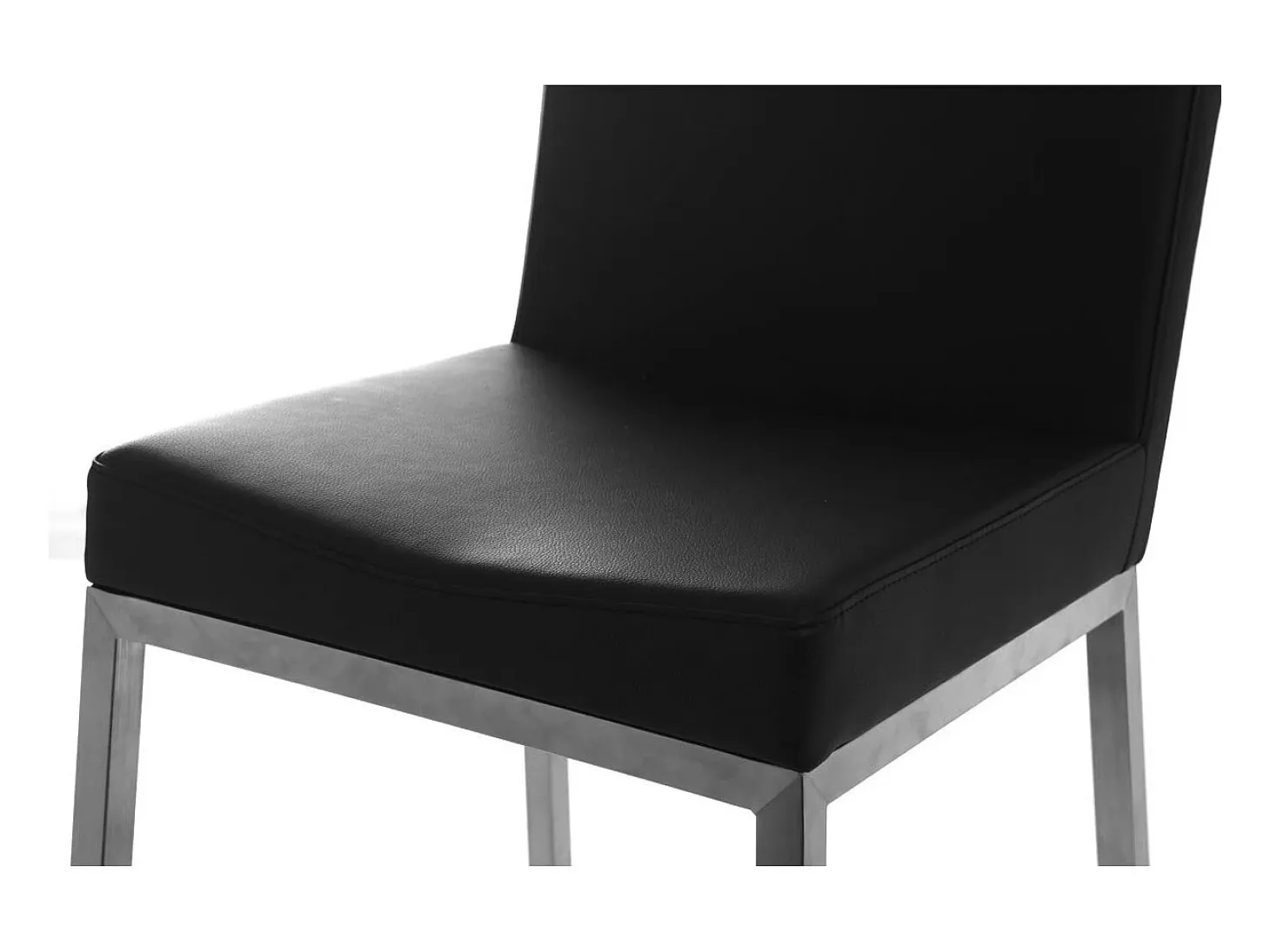Taburete diseño 66cm negro lote de 2 EPSILON