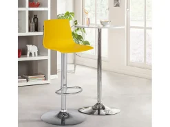 Taburete diseño mate altura regulable cocina bar Grand Soleil Imola Matt - Amarillo