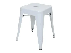 Taburete MCW-A73 (set de 2), blanco