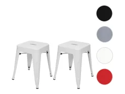 Taburete MCW-A73 (set de 2), blanco