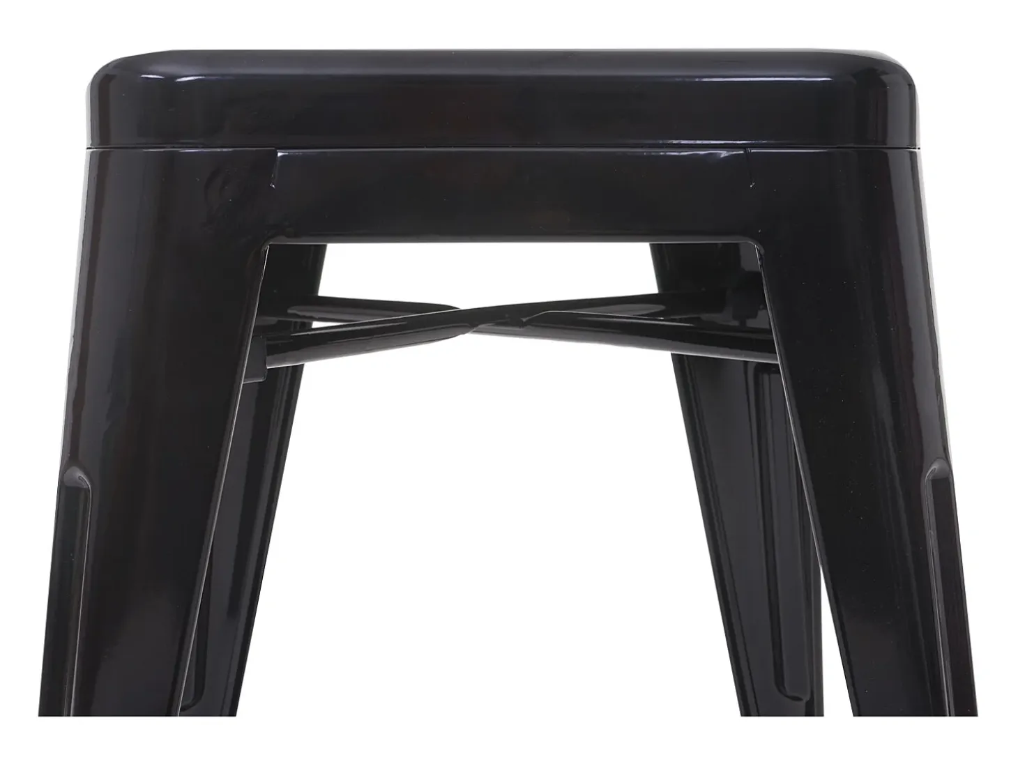 Taburete MCW-A73 (set de 2), negro