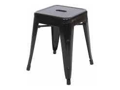 Taburete MCW-A73 (set de 2), negro