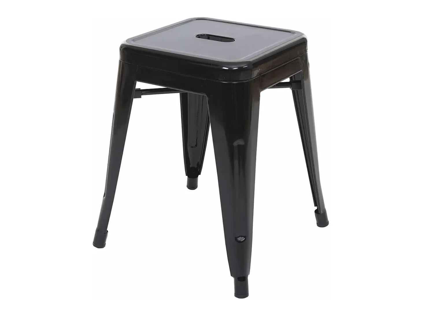 Taburete MCW-A73 (set de 2), negro