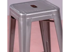 Taburete metálico apilable de acero (68cm) - Bistro - Metálico