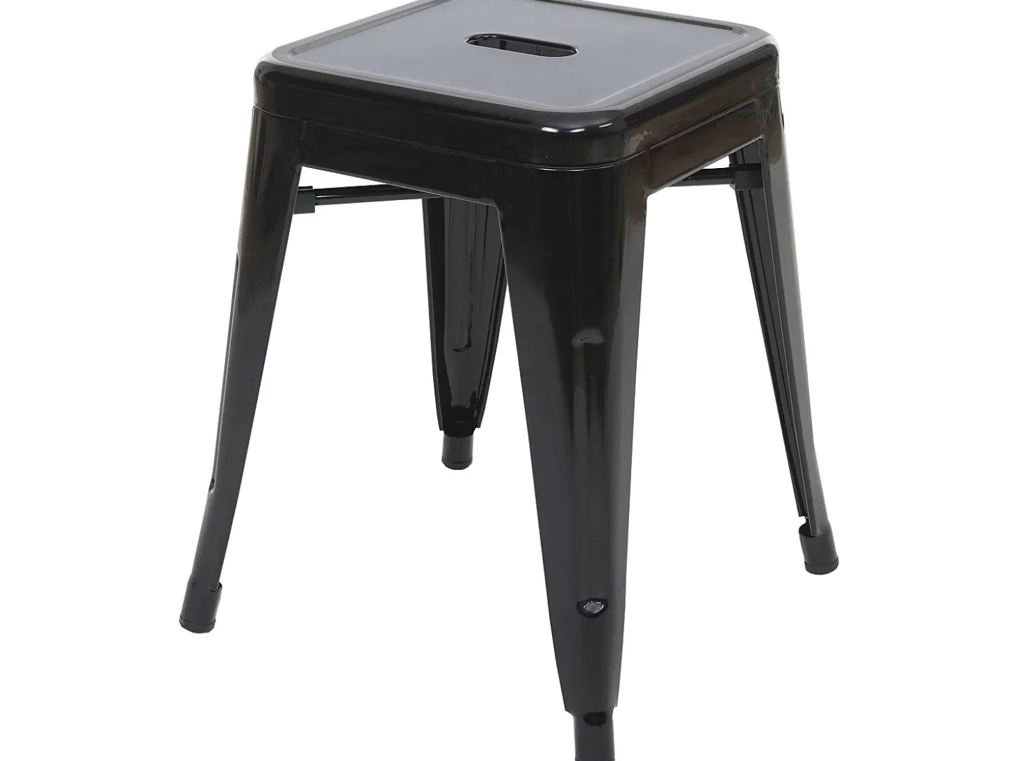 Taburete metálico MCW-A73, negro