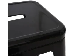 Taburete metálico MCW-A73, negro