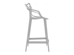 Taburete premium Beliano - Interior y exterior-Color Gris claro-Altura del asiento 66 cm
