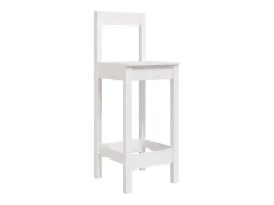 Taburetes altos 2 unidades madera maciza pino blanco 40x41,5x112 cm