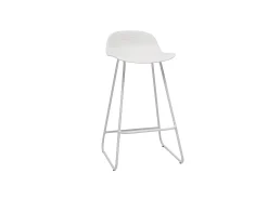 Taburetes de bar blancos A65 cm (lote de 2) ELLA