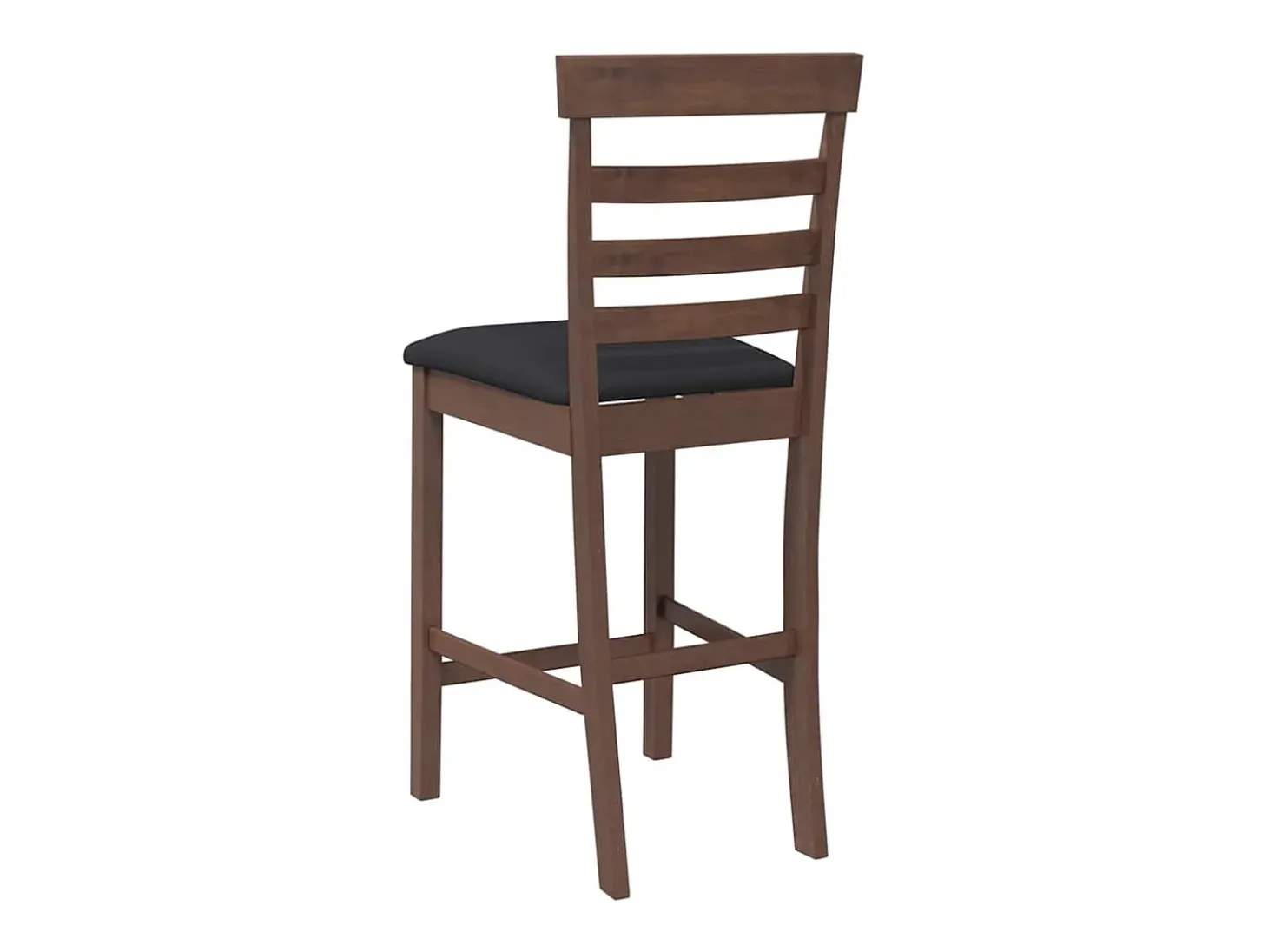 Taburetes de bar con cojines 2 piezas madera maciza de caucho marrón