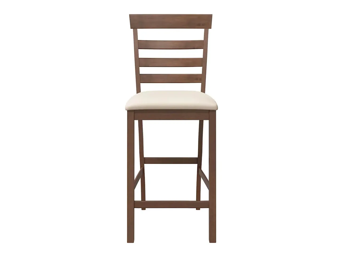 Taburetes de bar con cojines 2 piezas madera maciza de caucho marrón