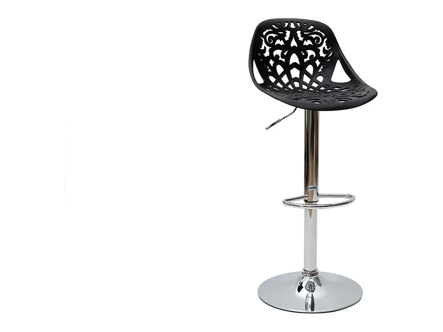Taburetes de bar diseño barroco negro BAROCCA
