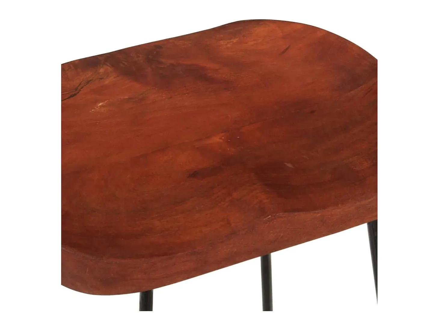 Taburetes de bar Gavin 2 uds madera mango maciza 45x40x63 cm