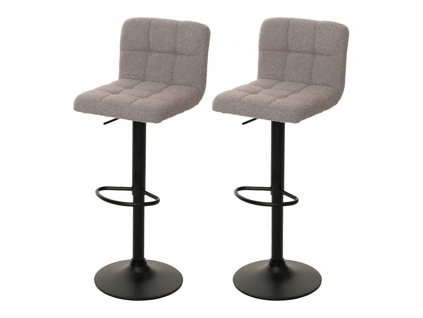 Taburetes de bar MCW-G87 (juego de 2), gris
