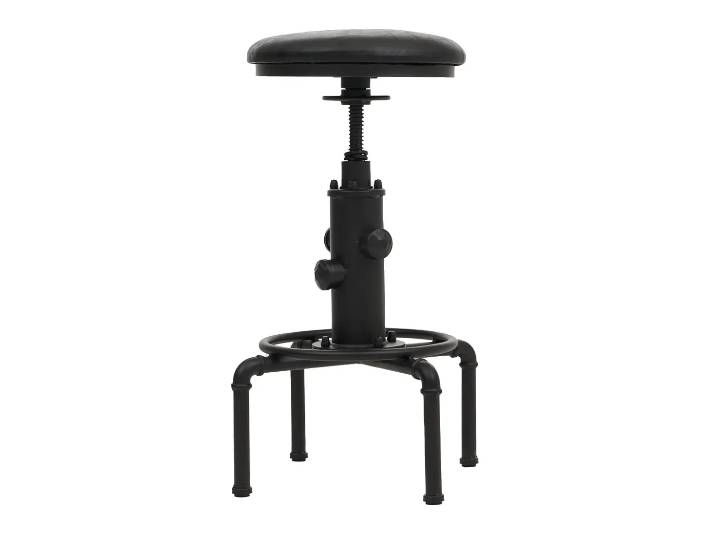 Taburetes de bar MCW-N23 (juego de 2), negro