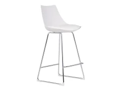 Taburetes de bar modernos blancos 65 cm (lote de 2) JUNE